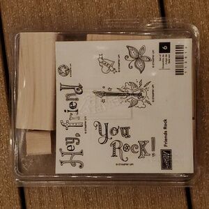 Stampin' Up! Rubber stamp set (friendship/rocker theme)